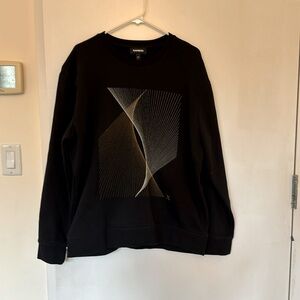 Express Men’s Black Crewneck Sweatshirt